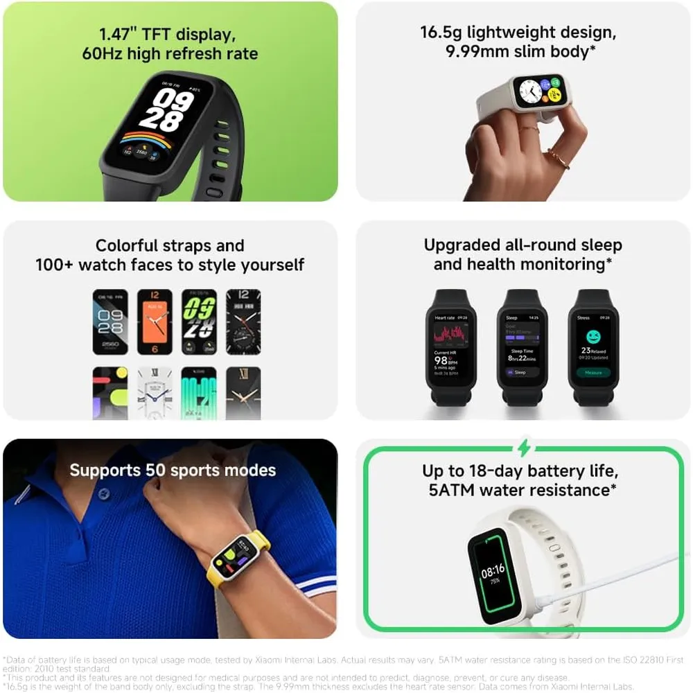 SMARTBAND 9 ACTIVE XIAOMI | NEGRO