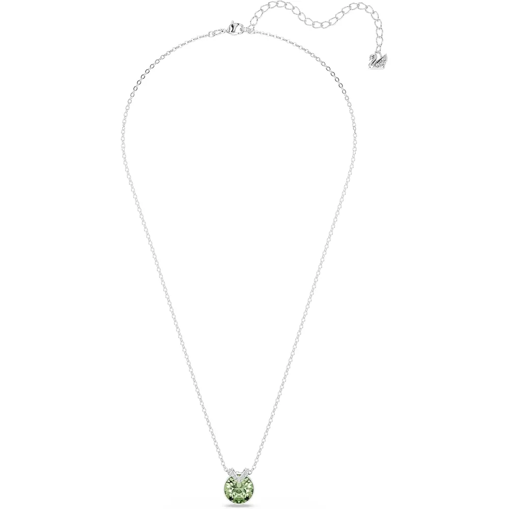 SWAROVSKI COLLAR PENDIENTE CRISTAL VERDE ACABADO RODIO PARA MUJER | VERDE