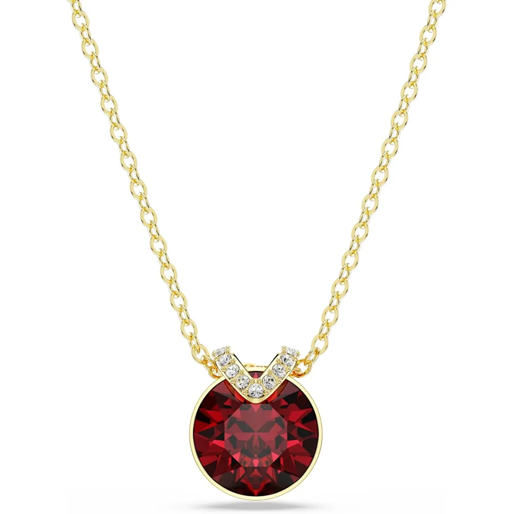 SWAROVSKI COLLAR PENDIENTE CRISTAL ROJO ACABADO ORO PARA MUJER | ROJO