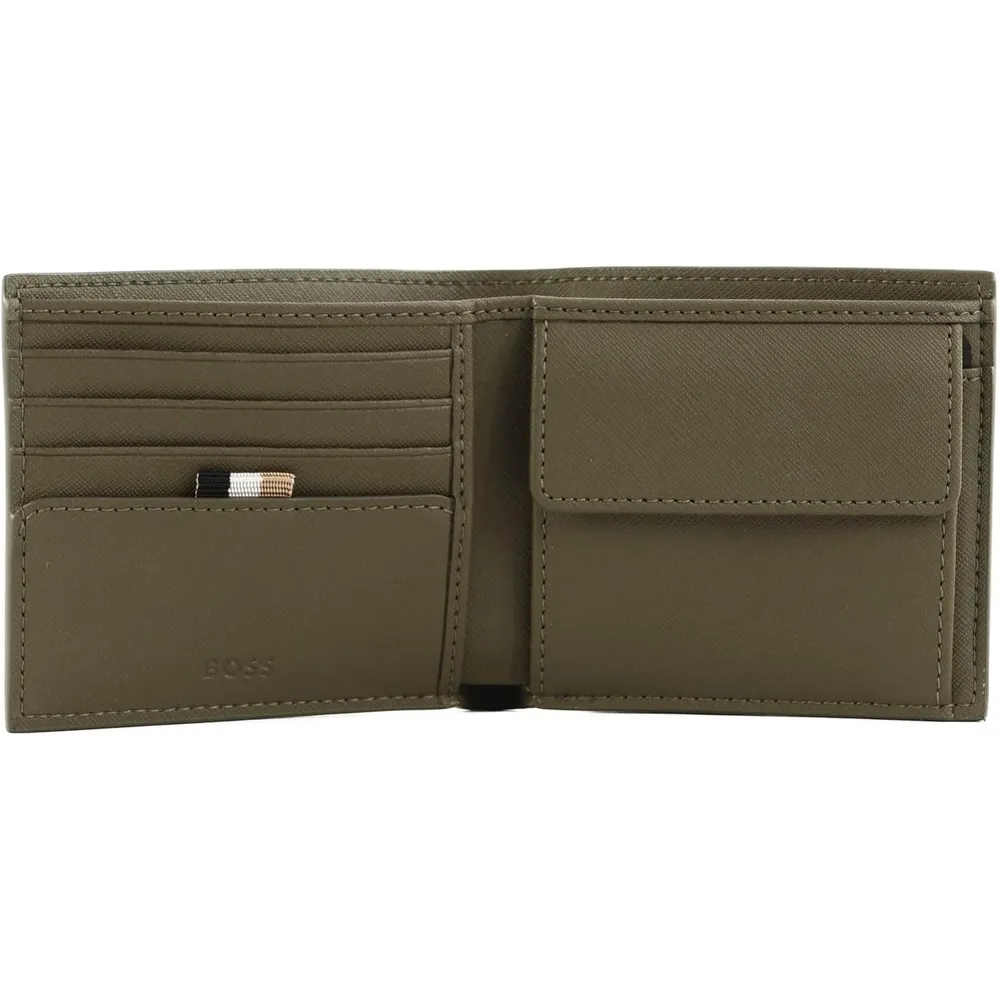 BILLETERA HUGO BOSS ZAIR 4CC VERDE HOMBRE