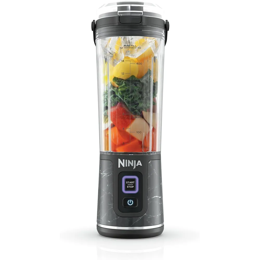NINJA BLAST LICUADORA PORTÁTIL INALÁMBRICA 500 ML / 17 OZ | NEGRO MÁRMOL