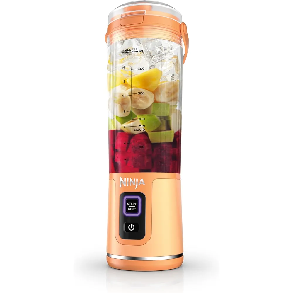 NINJA BLAST LICUADORA PORTÁTIL INALÁMBRICA 500 ML | NARANJA ALBARICOQUE