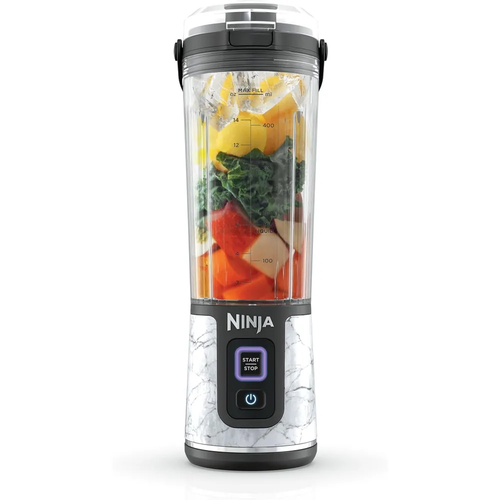 NINJA BLAST LICUADORA PORTÁTIL INALÁMBRICA 500 ML | BLANCO MÁRMOL