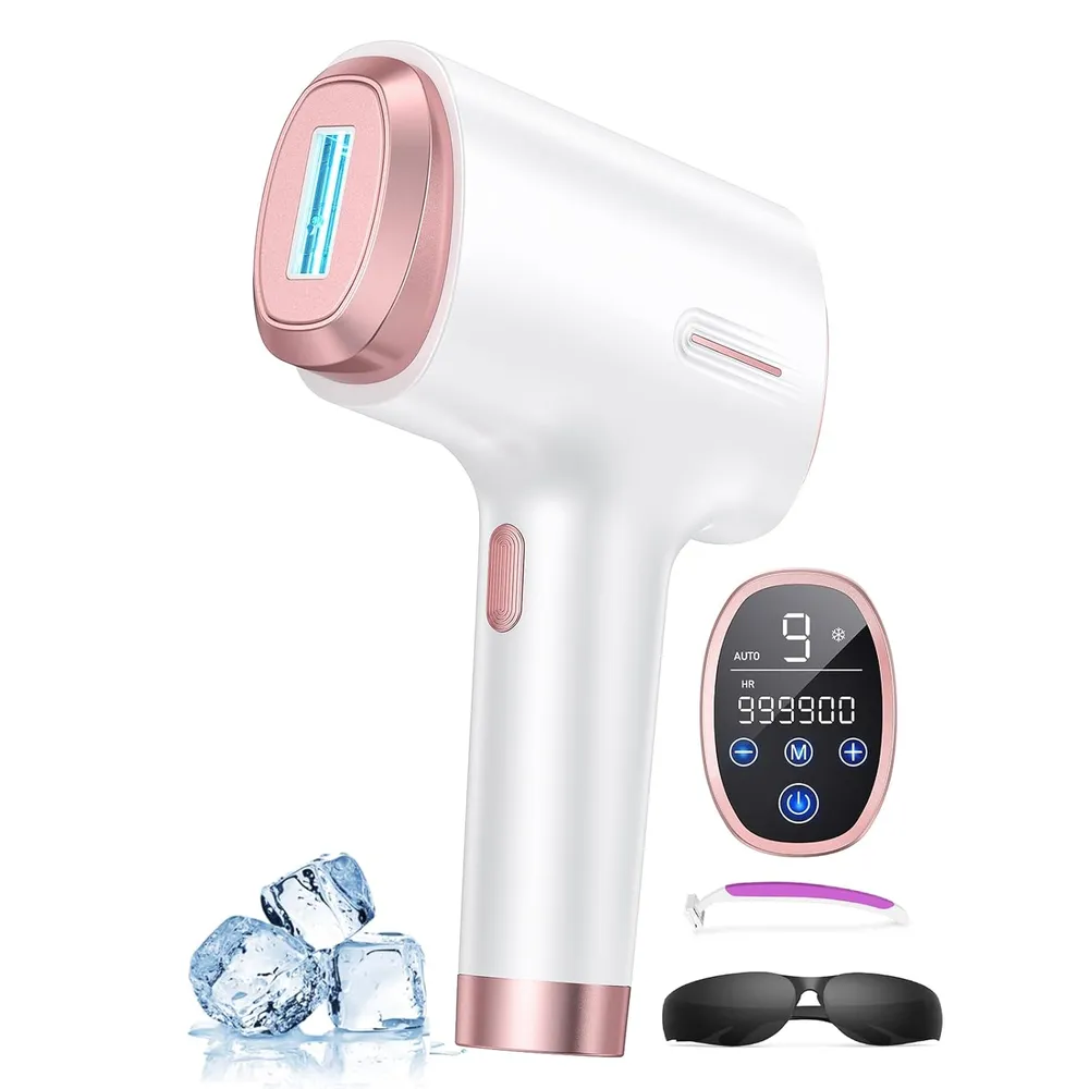 Depiladora láser IPL con enfriamiento hielo Ubroo | Rosa