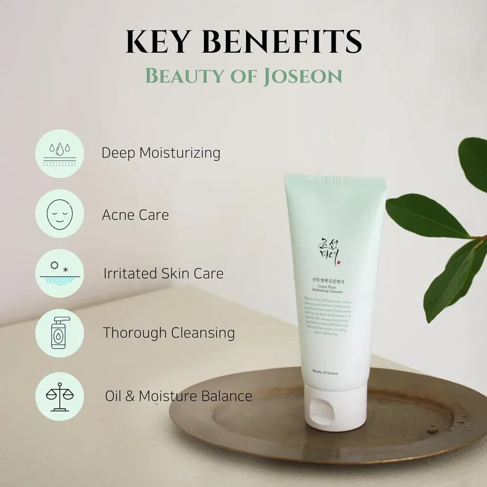 Beauty of Joseon | Set trío de 2 Limpiadores + Aceite hidratantes con ginseng y ciruela verde