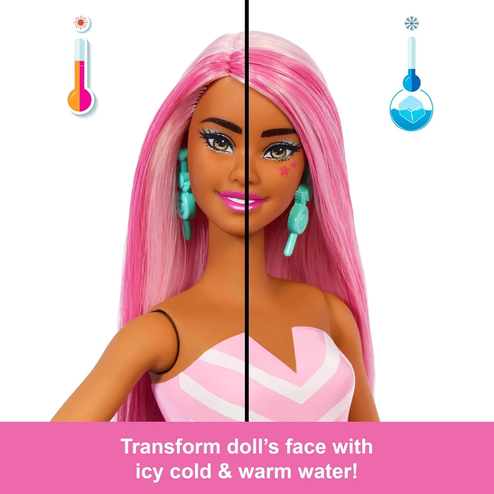 BARBIE POP REVEAL SWEET SWIRL MUÑECA CON MASCOTA Y SORPRESAS