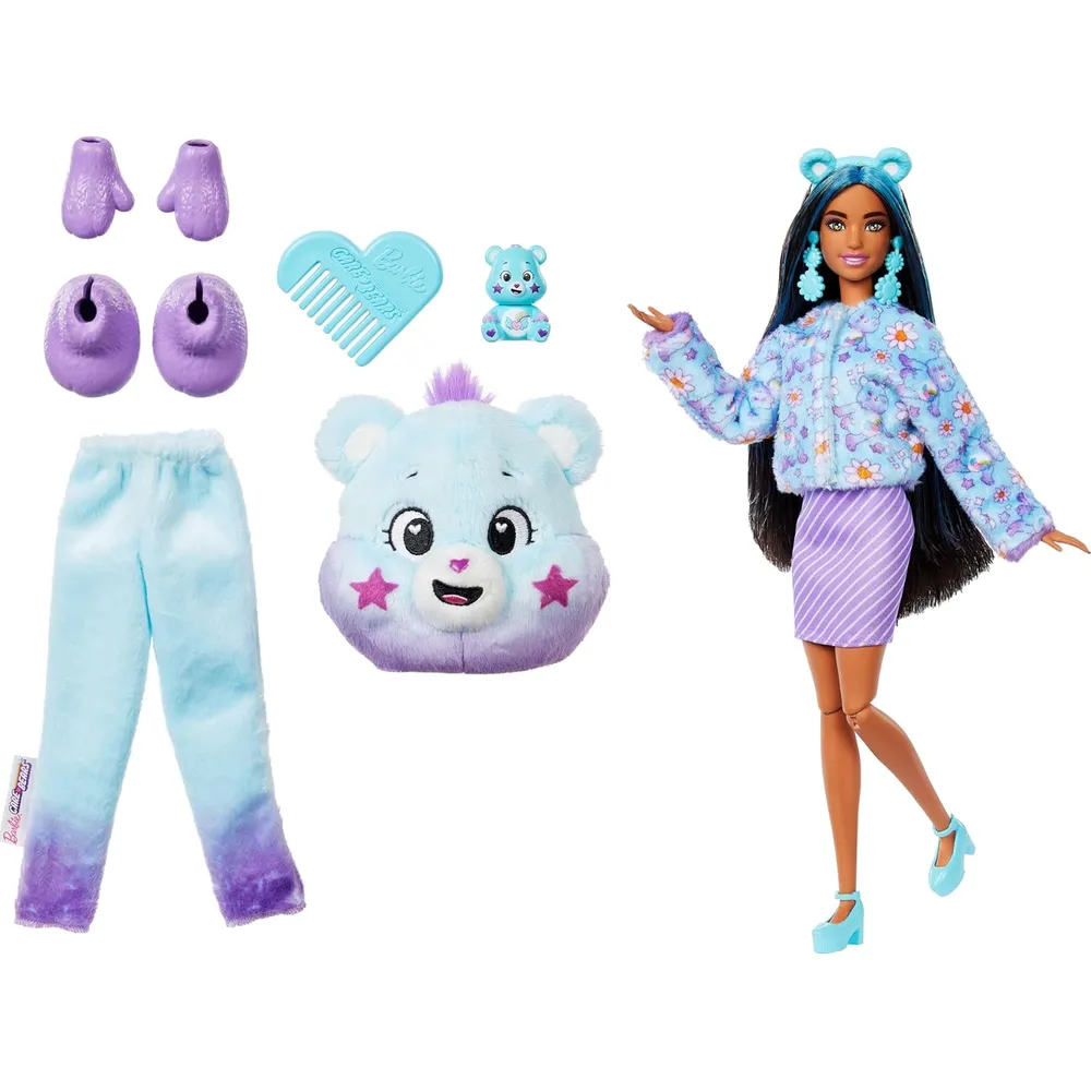 BARBIE CUTIE REVEAL CARE BEARS DREAM BRIGHT MUÑECA CON SORPRESAS