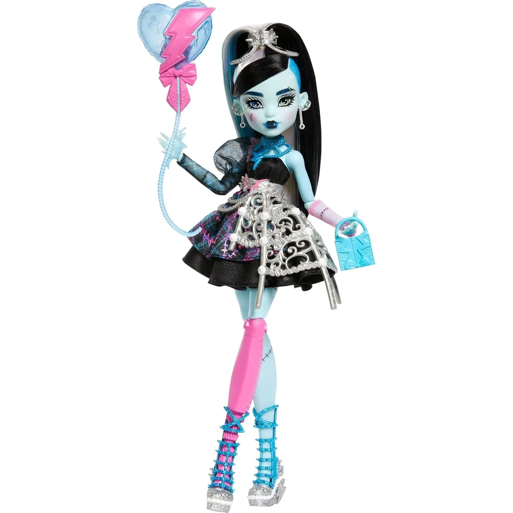 MUÑECA MONSTER HIGH FRANKIE STEIN VESTIDO NEGRO