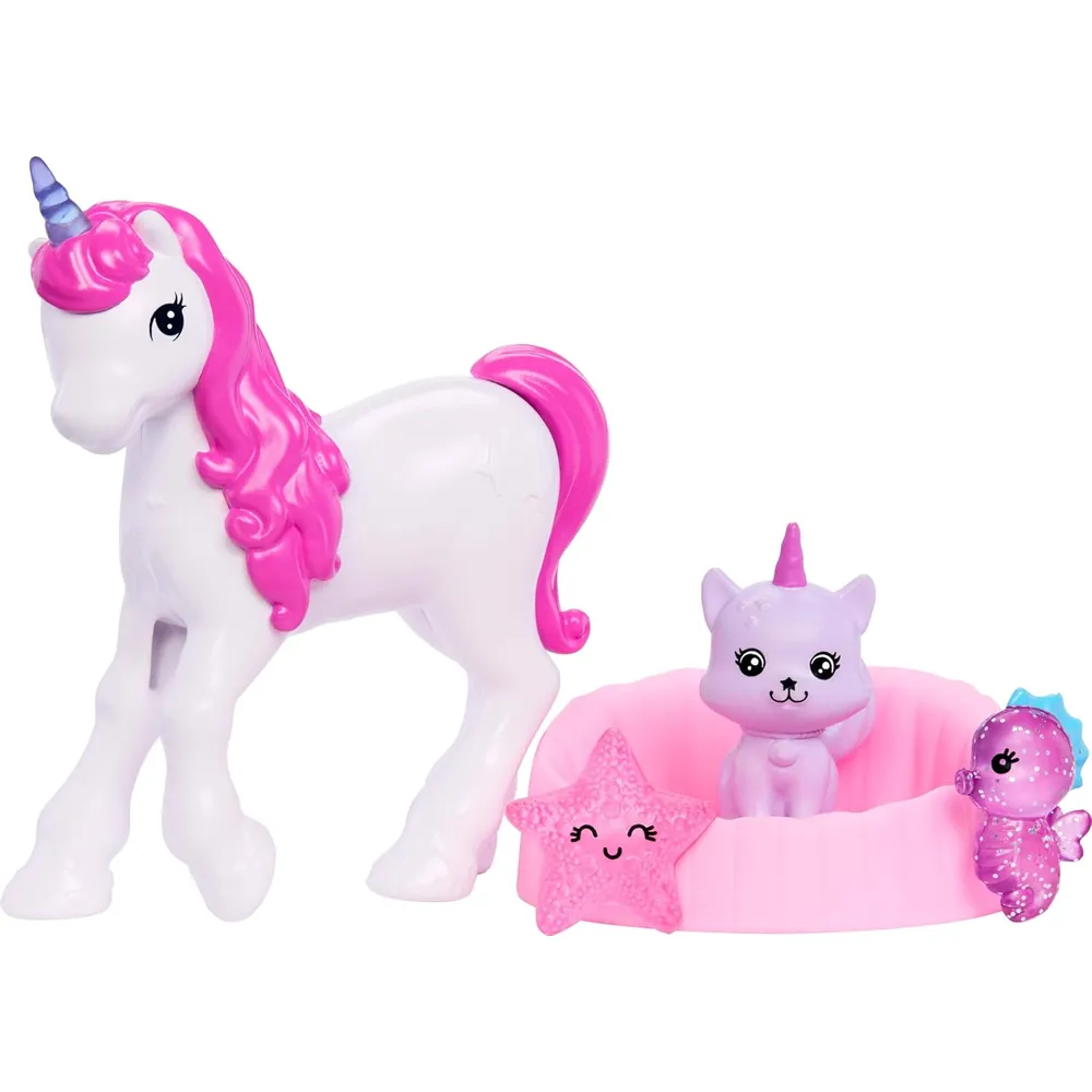Barbie Calendario de adviento, 24 accesorios sorpresa, transforma muñeca en sirena y hada