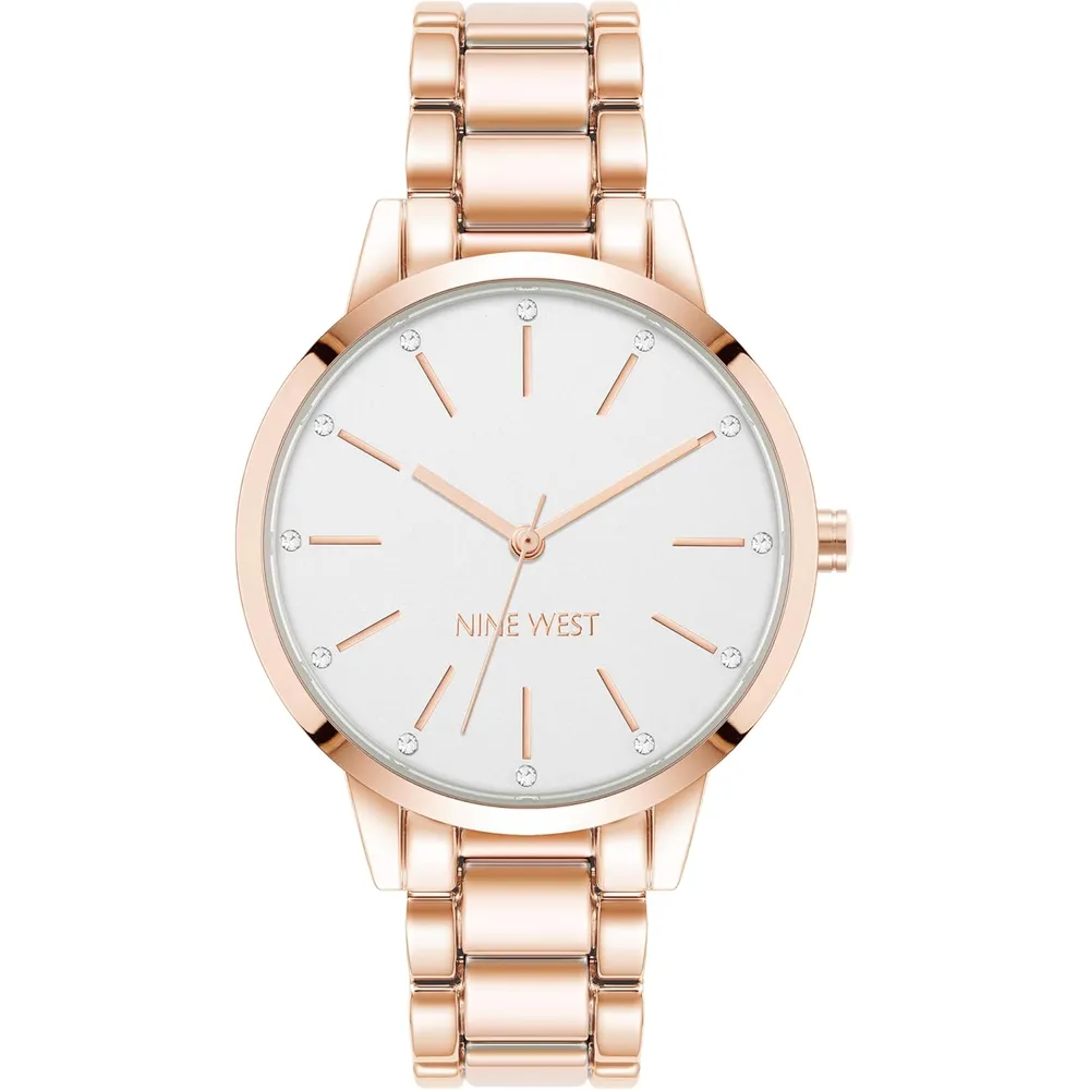 Nine West NW/2098CHGB reloj para dama | 36 mm - Oro Rosa