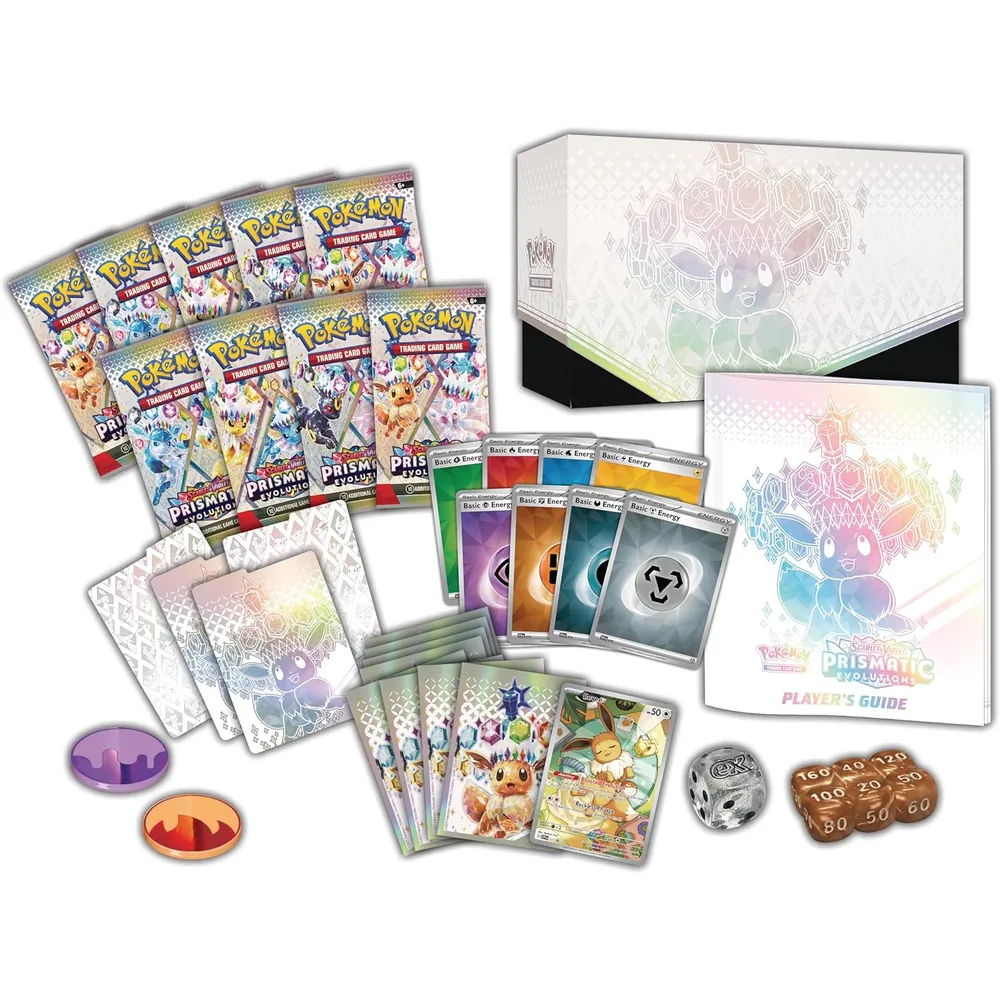 JUEGO DE CARTAS POKÉMON TCG SCARLET & VIOLET PRISMATIC EVOLUTIONS ELITE TRAINER BOX (INGLÉS)