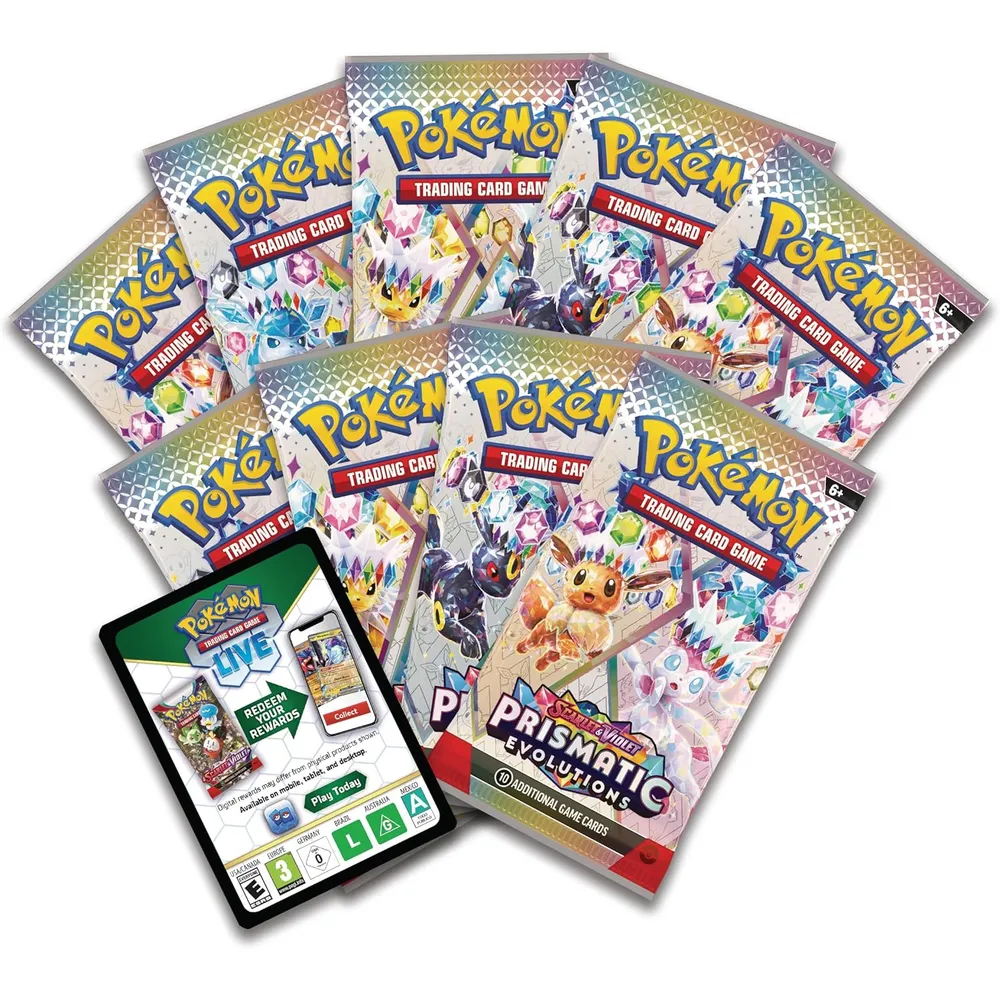 JUEGO DE CARTAS POKÉMON TCG SCARLET & VIOLET PRISMATIC EVOLUTIONS ELITE TRAINER BOX (INGLÉS)