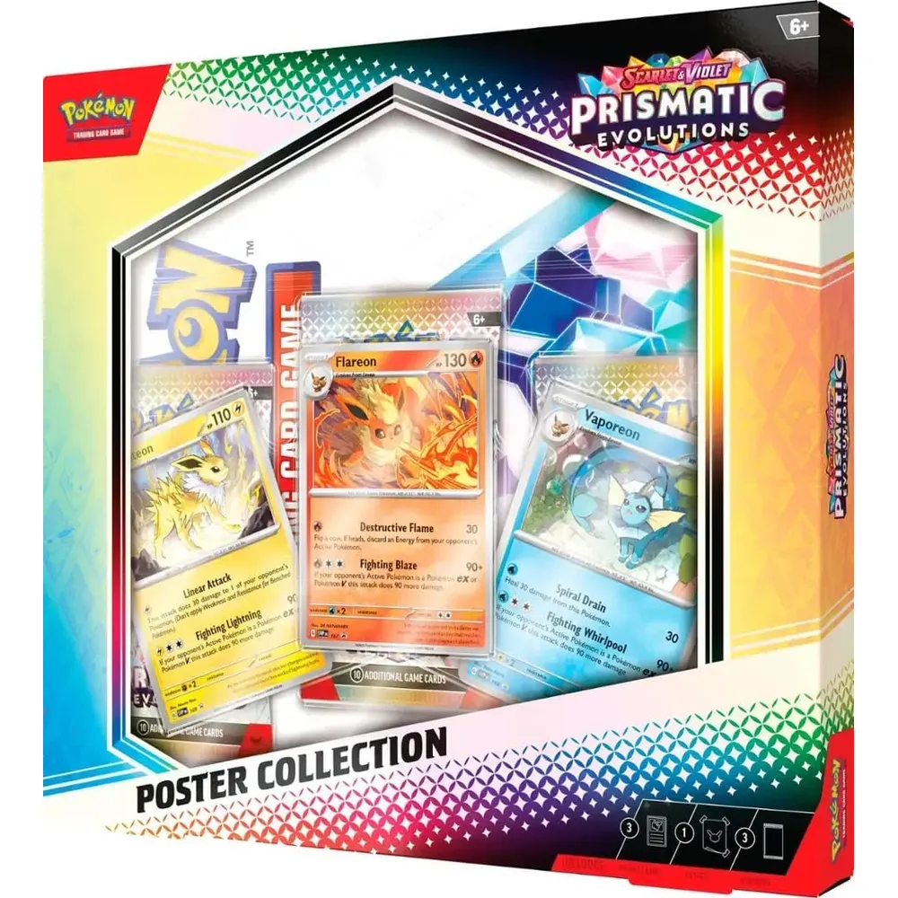JUEGO DE CARTAS POKÉMON TCG SCARLET & VIOLET PRISMATIC EVOLUTIONS POSTER COLLECTION (INGLÉS)