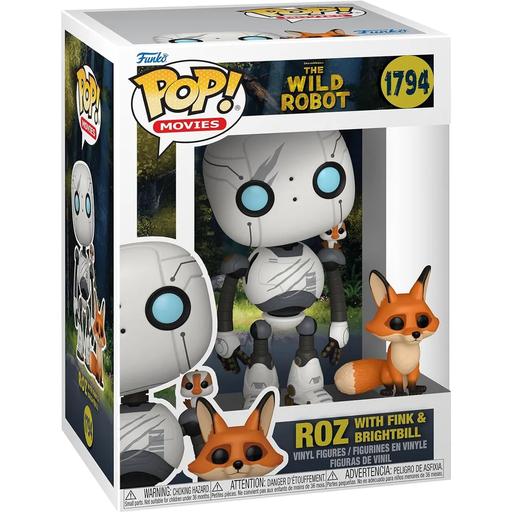 Funko Pop | Roz con Brightbill y Fink de Wild Robot