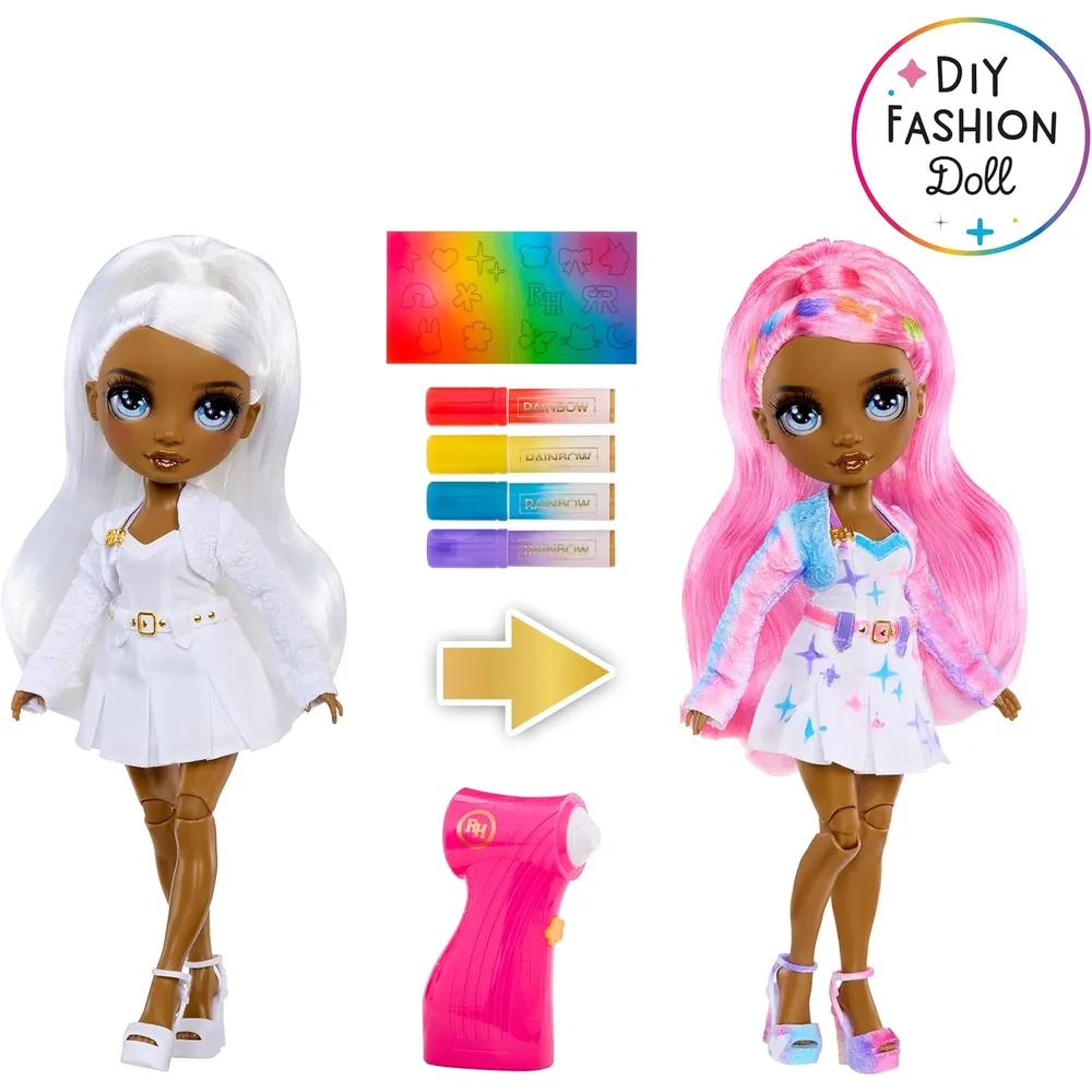 Rainbow High muñeca con marcadores