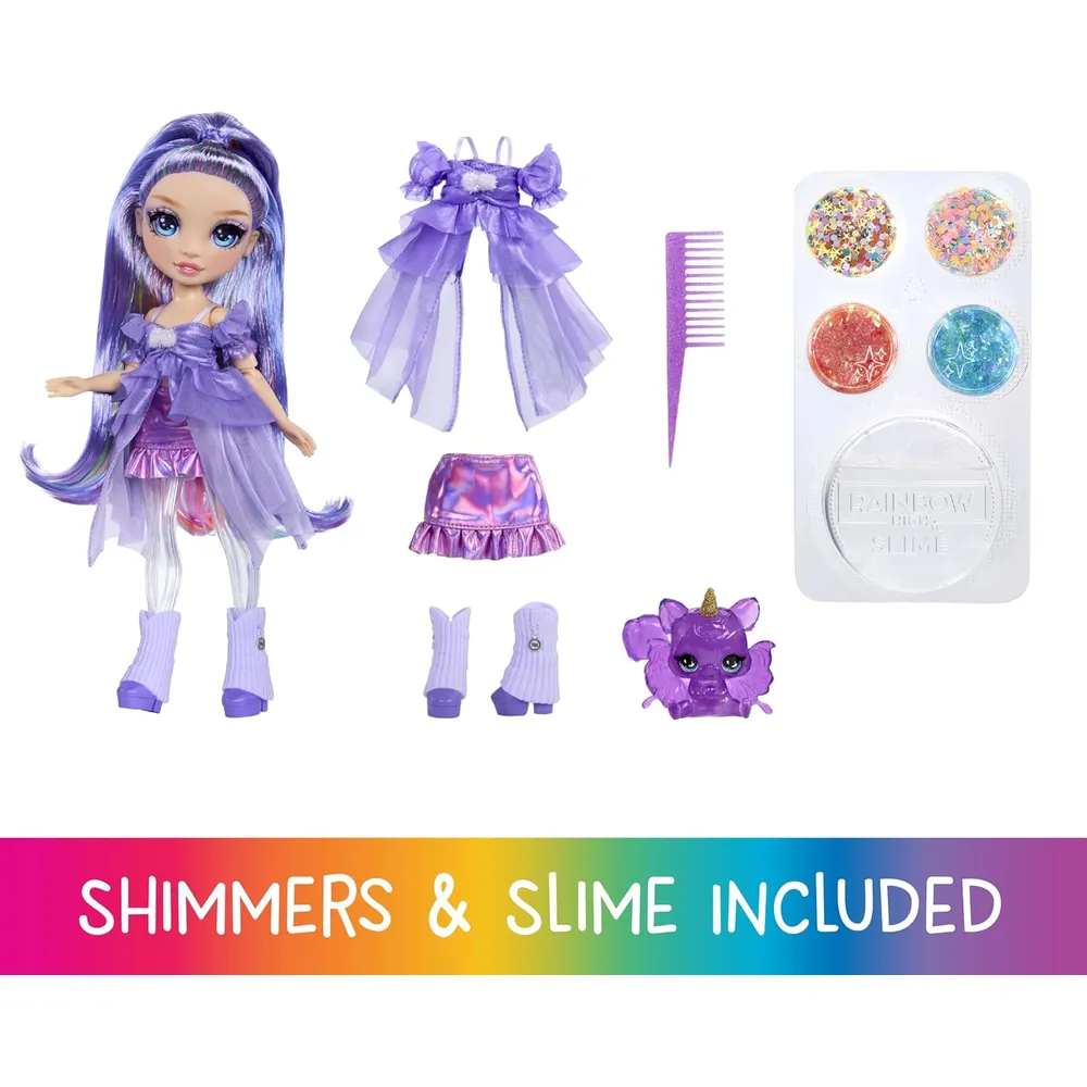 Rainbow High Rainbow Shimmers muñeca con slime