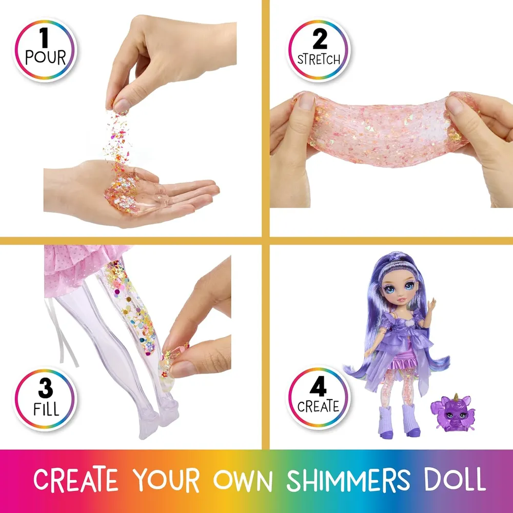 Rainbow High Rainbow Shimmers muñeca con slime