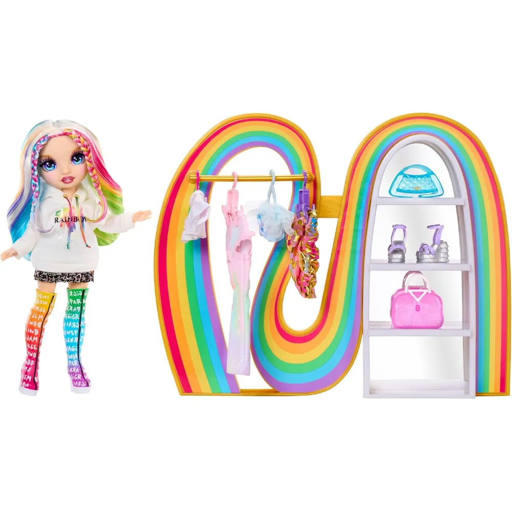 Rainbow High armario arcoíris Amaya con muñeca