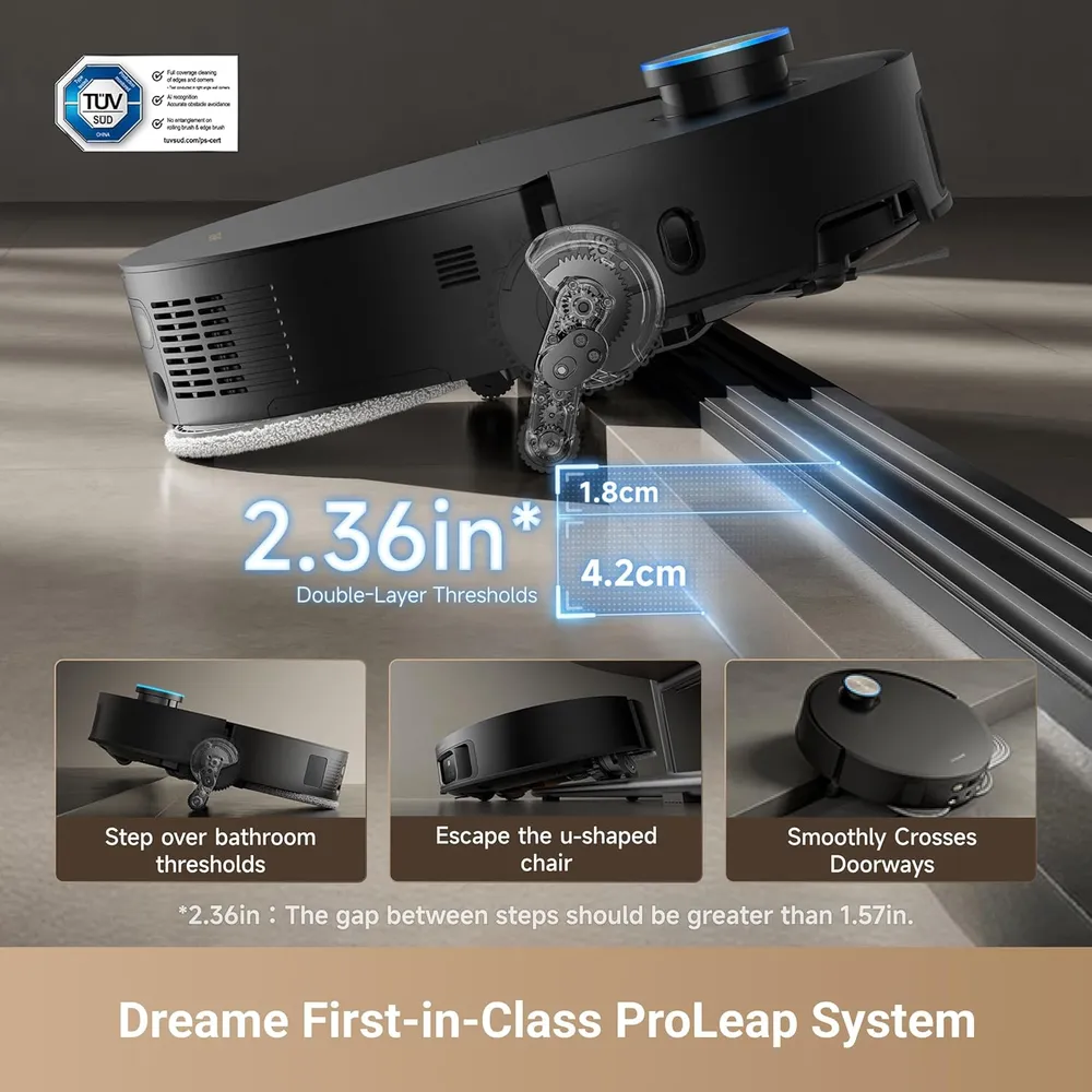 Dreame X50 Ultra robot aspirador con fregado automático | Negro
