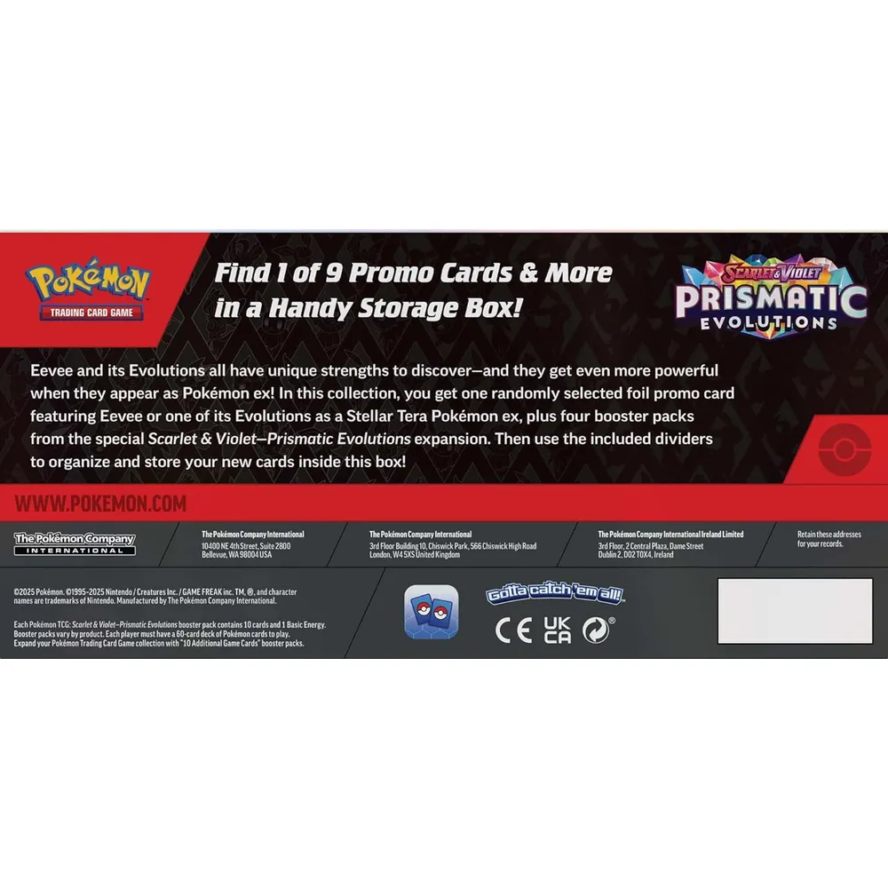 JUEGO DE CARTAS POKÉMON TCG SCARLET & VIOLET PRISMATIC EVOLUTIONS SURPRISE BOX (INGLÉS)