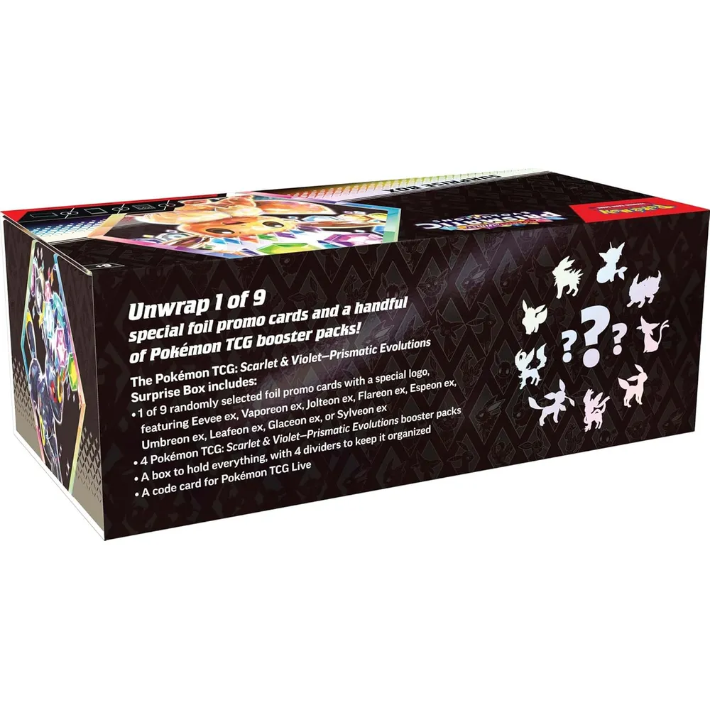 JUEGO DE CARTAS POKÉMON TCG SCARLET & VIOLET PRISMATIC EVOLUTIONS SURPRISE BOX (INGLÉS)