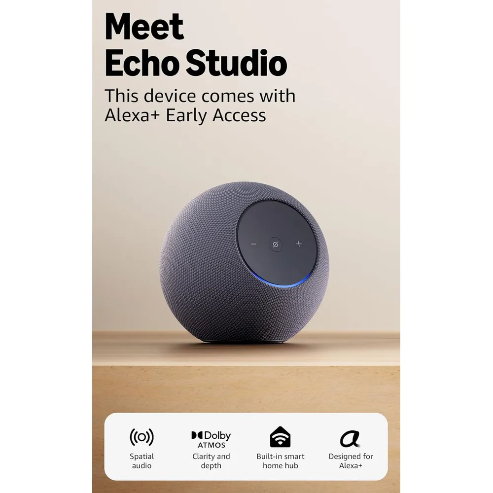 PARLANTE INTELIGENTE AMAZON ECHO STUDIO | GRAFITO