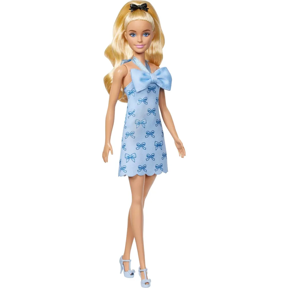 MUÑECA BARBIE FASHIONISTAS 237 VESTIDO AZUL