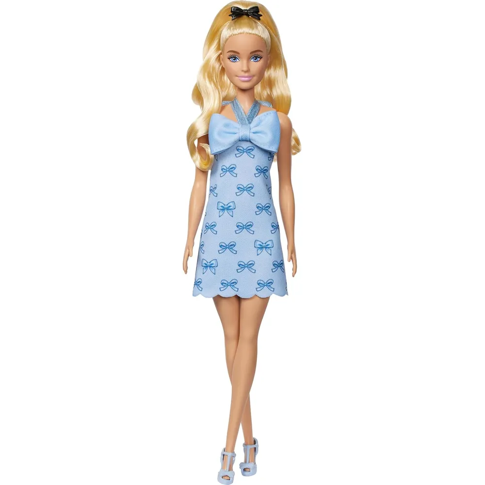 MUÑECA BARBIE FASHIONISTAS 237 VESTIDO AZUL