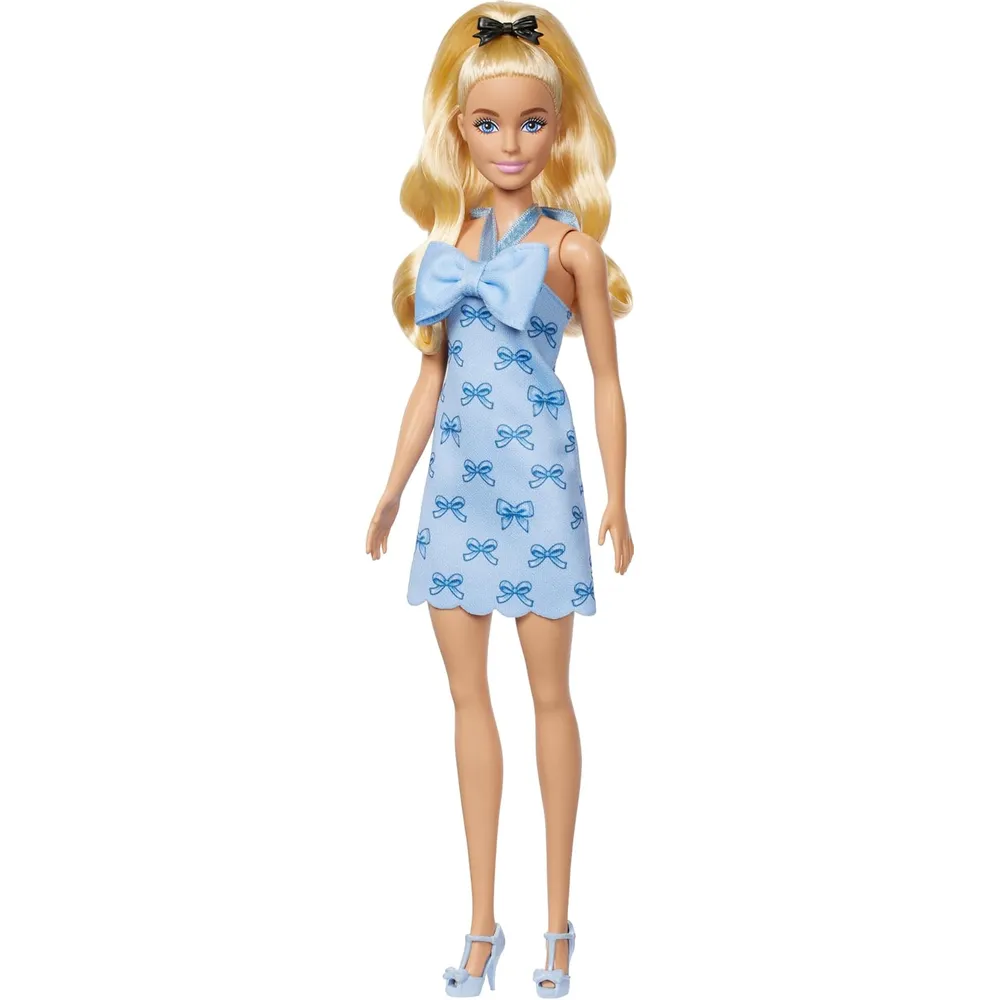 MUÑECA BARBIE FASHIONISTAS 237 VESTIDO AZUL
