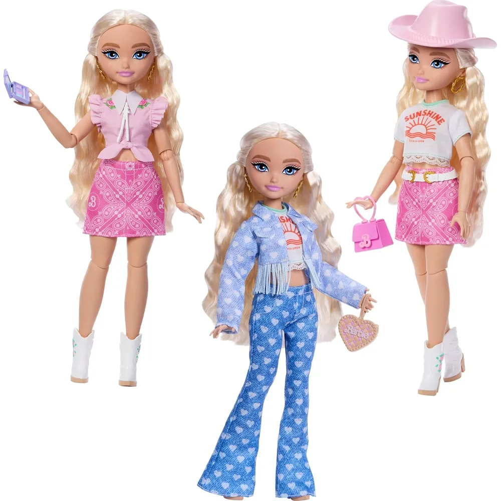 BARBIE MALIBU FESTIVAL SET MODA CON ACCESORIOS Y LOOKS