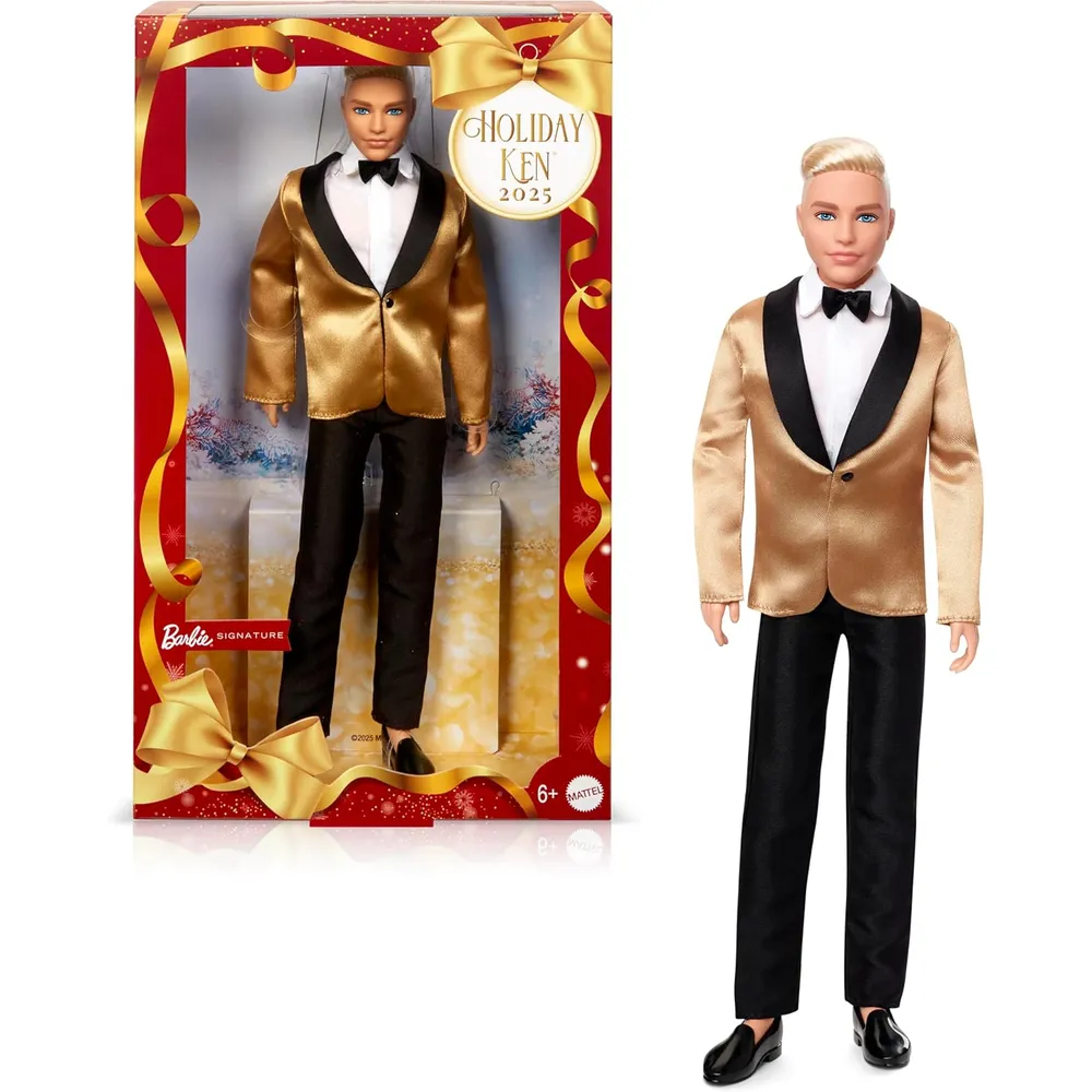 MUÑECA BARBIE SIGNATURE 2025 KEN TRAJE DORADO