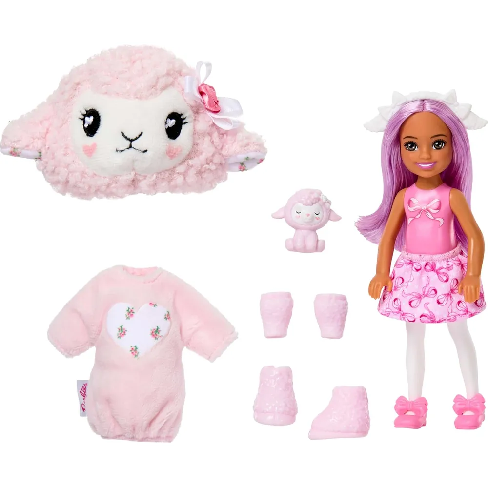 BARBIE CHELSEA CUTIE REVEAL CUDDLY MUÑECA CON SORPRESAS