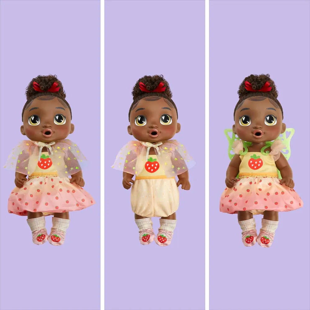 Baby Alive Fairy Fashions Berry Boo ropa y accesorios cabello negro