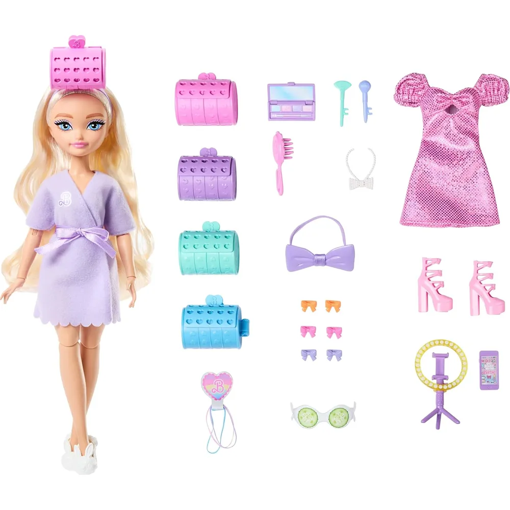 BARBIE DREAM READY MALIBU MUÑECA CON ACCESORIOS CABELLO