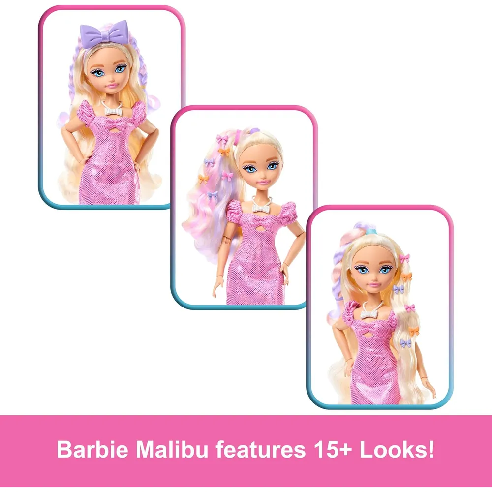 BARBIE DREAM READY MALIBU MUÑECA CON ACCESORIOS CABELLO