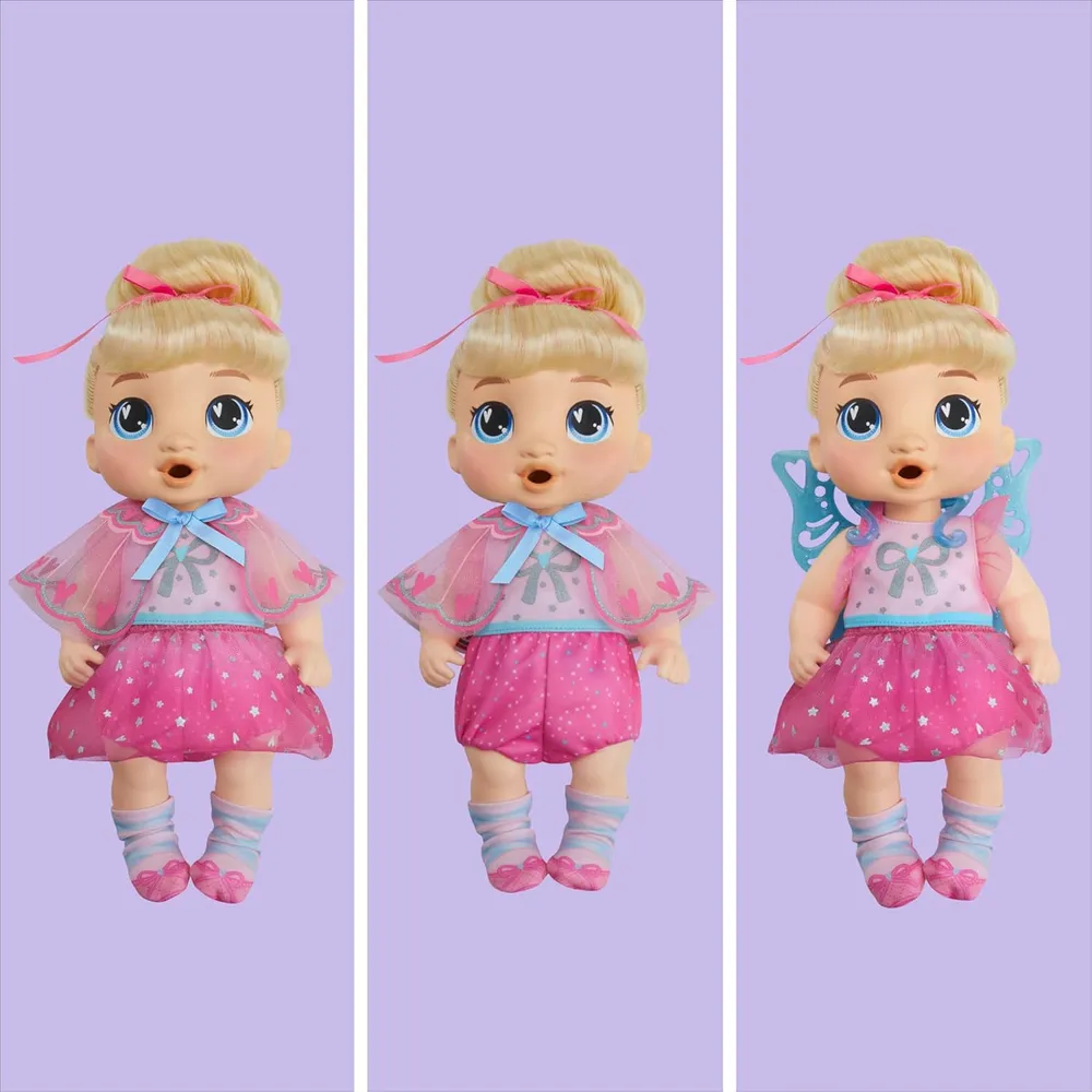 Baby Alive Fairy Fashions Harper Hugs ropa cabello rubio