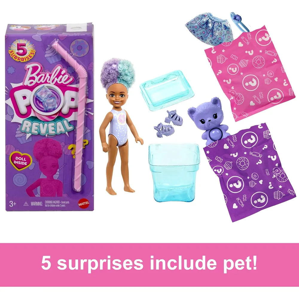 BARBIE CHELSEA POP REVEAL TREAT MUÑECA CON SORPRESAS