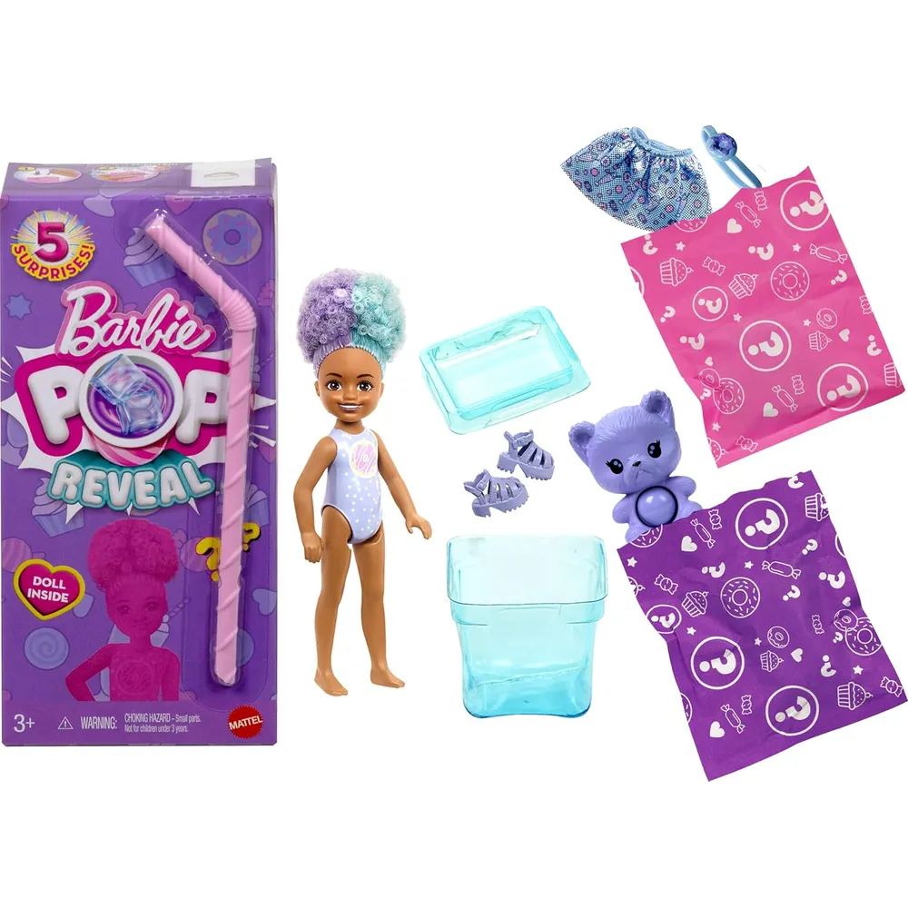 BARBIE CHELSEA POP REVEAL TREAT MUÑECA CON SORPRESAS