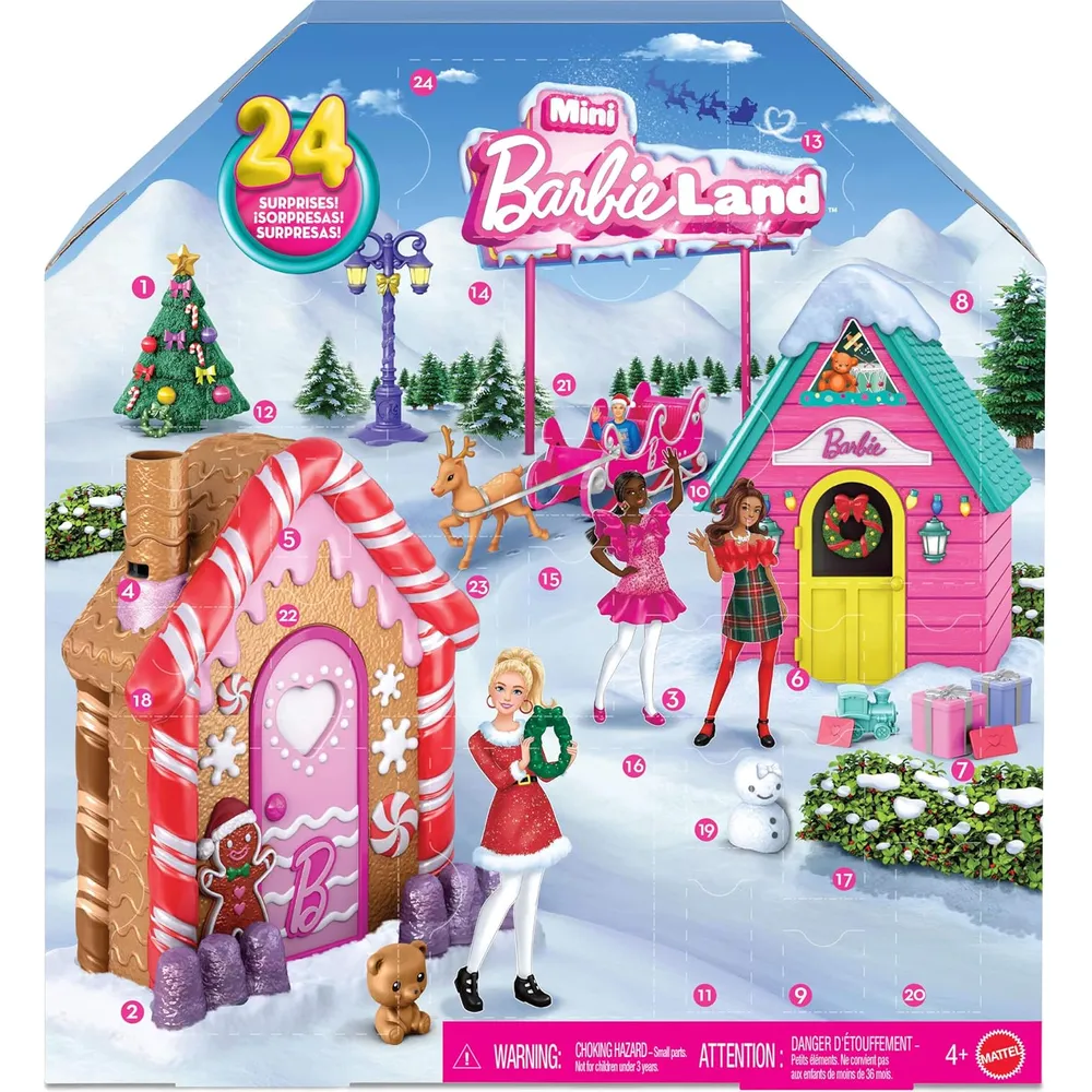 CALENDARIO DE ADVIENTO BARBIE MINI LAND 24 SORPRESAS
