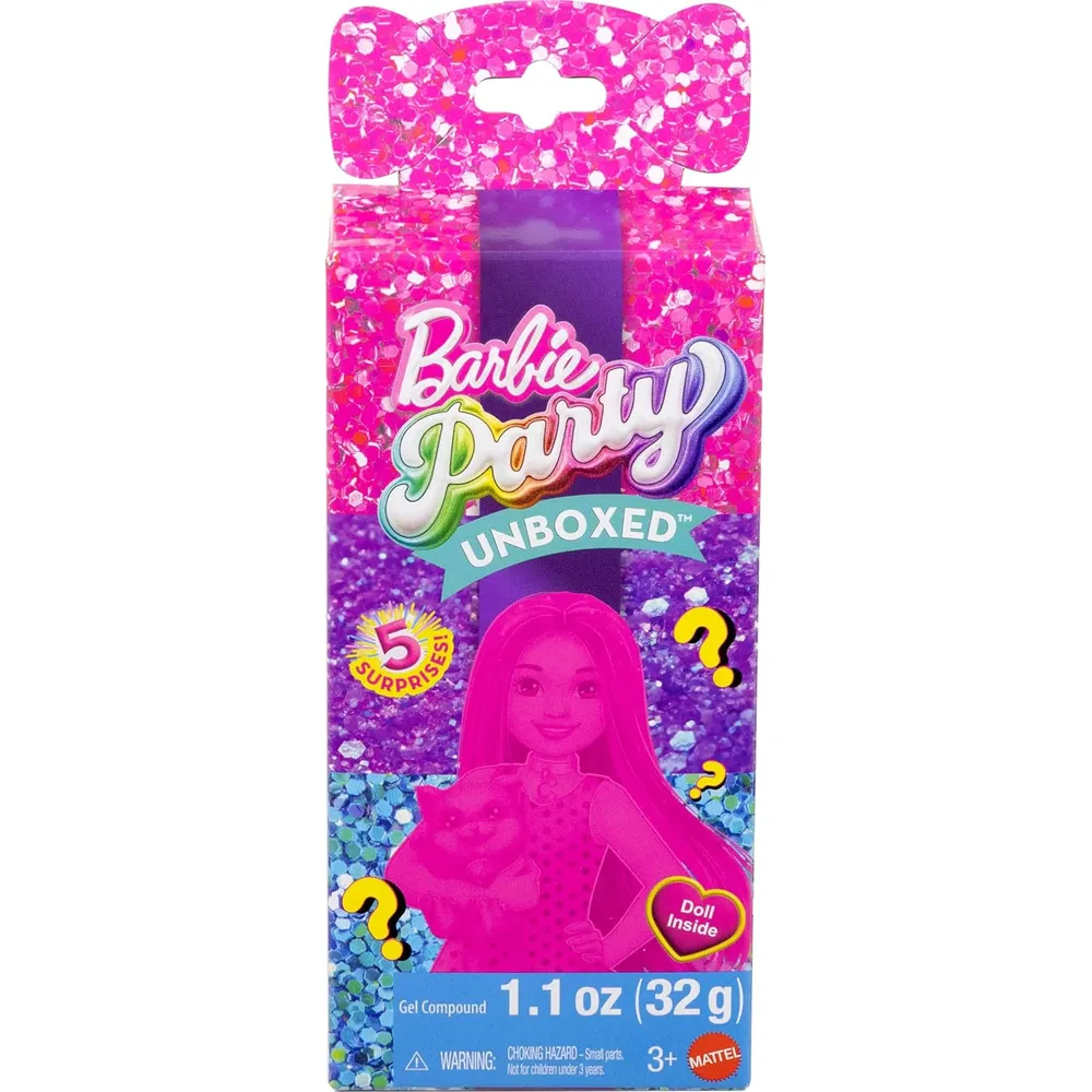 BARBIE CHELSEA PARTY GLAM MUÑECA CON SORPRESAS