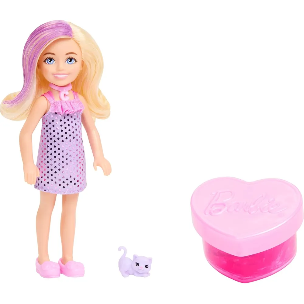 BARBIE CHELSEA PARTY GLAM MUÑECA CON SORPRESAS