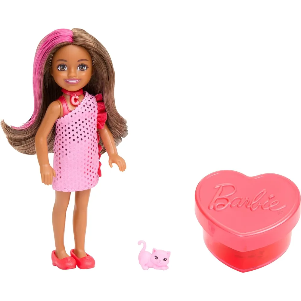 BARBIE CHELSEA PARTY GLAM MUÑECA CON SORPRESAS