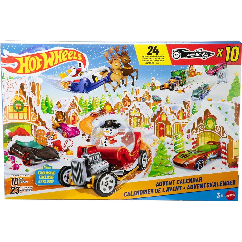 HOT WHEELS PISTA HOT WHEELS 2025 ADVENT CALENDAR SET 10 PZS