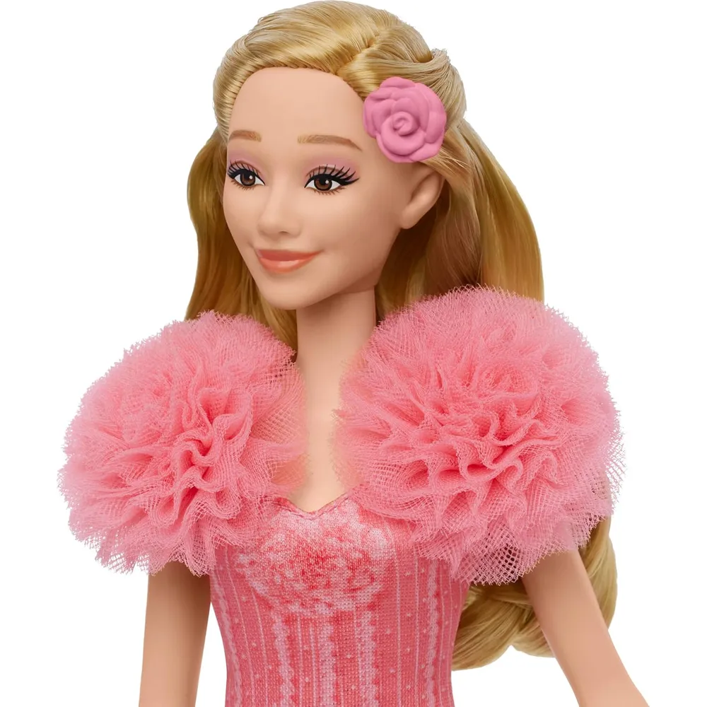 MUÑECA GLINDA CANTA "POPULAR" CON ATUENDO EXTRAÍBLE