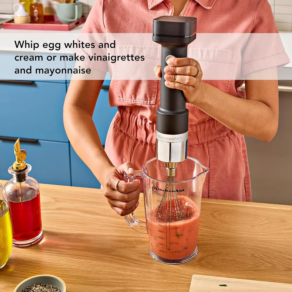 KITCHENAID, BATIDORA DE MANO INALÁMBRICA GO CON ACCESORIOS | NEGRO