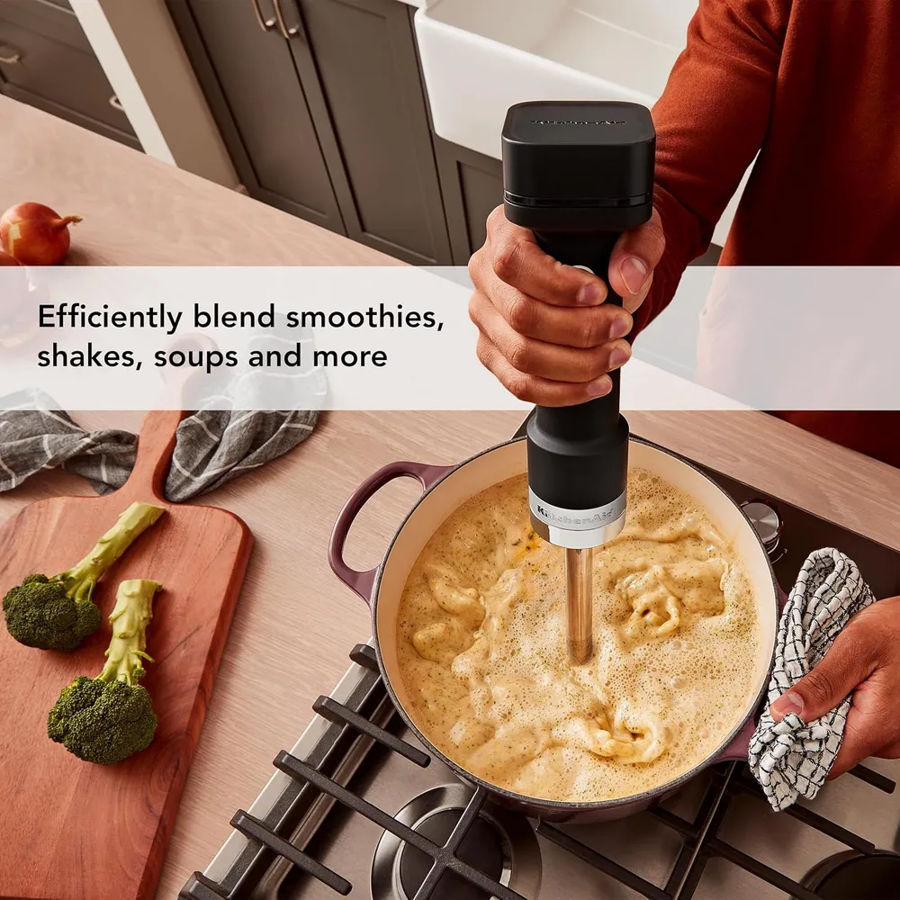 KITCHENAID, BATIDORA DE MANO INALÁMBRICA GO CON ACCESORIOS| NEGRO