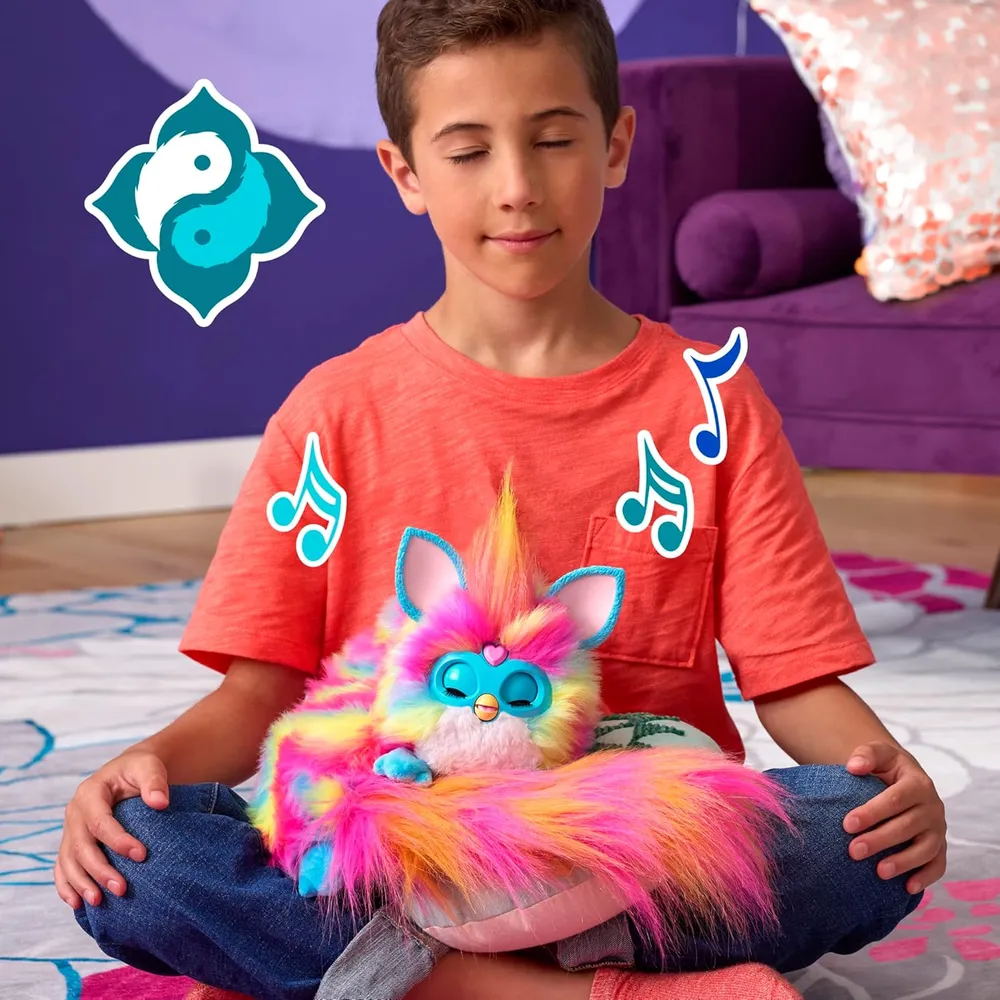 Furby DJ Peluche Electrónico con Música y Luces | Arcoíris