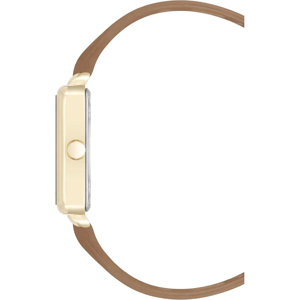 Nine West NW/2670GPWT reloj para dama con correa elegante | 31 mm - Beige Bronceado