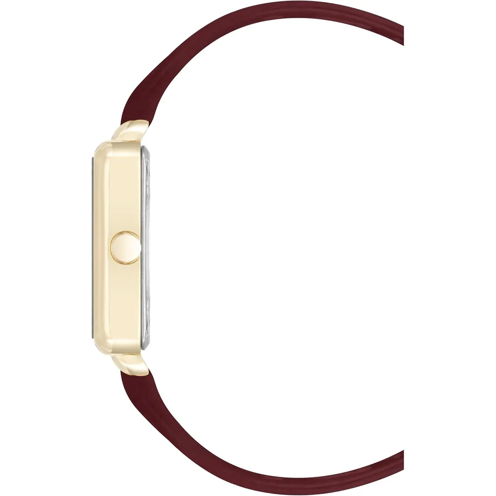 Nine West NW/2670GPWT reloj para dama con correa elegante | 31 mm - Borgoña