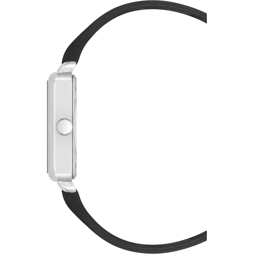 Nine West NW/2670GPWT reloj para dama con correa elegante | 31 mm - Plata/Negro